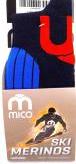 Носки Mico Natural Perf 002 blue CA00112