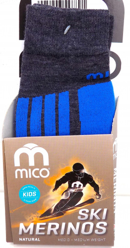 Носки Mico Kids 166 antracite